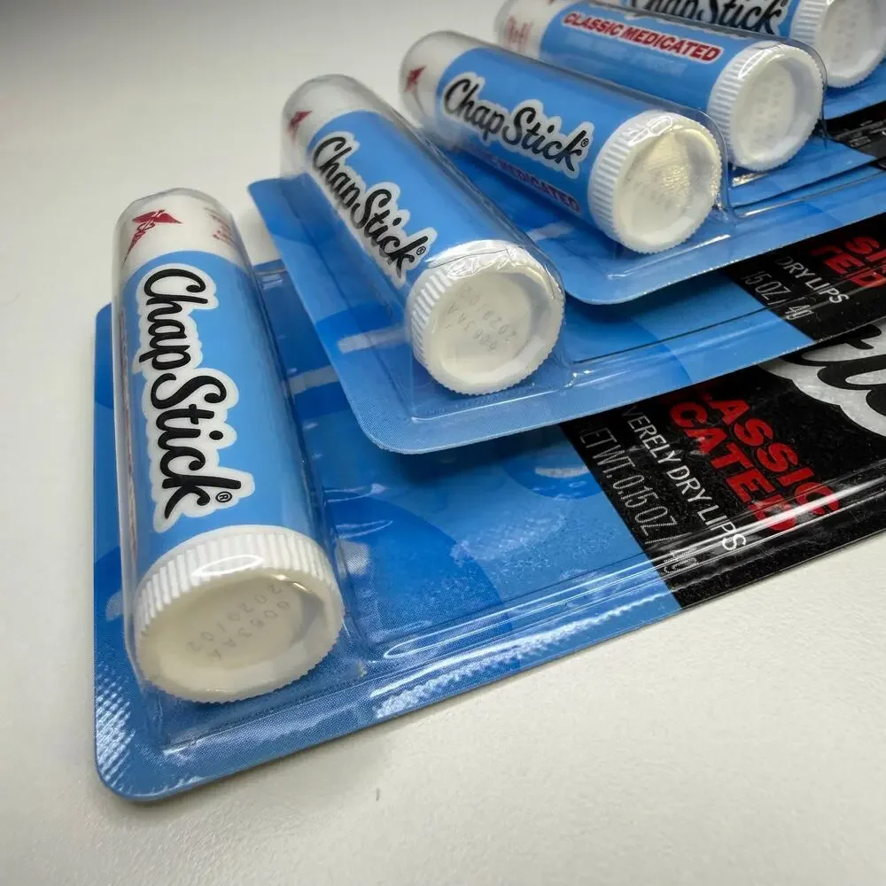 SET OF 6 — ChapStick Classic Medicated Lip Balm & Skin Protectant Tube — 0.15 oz